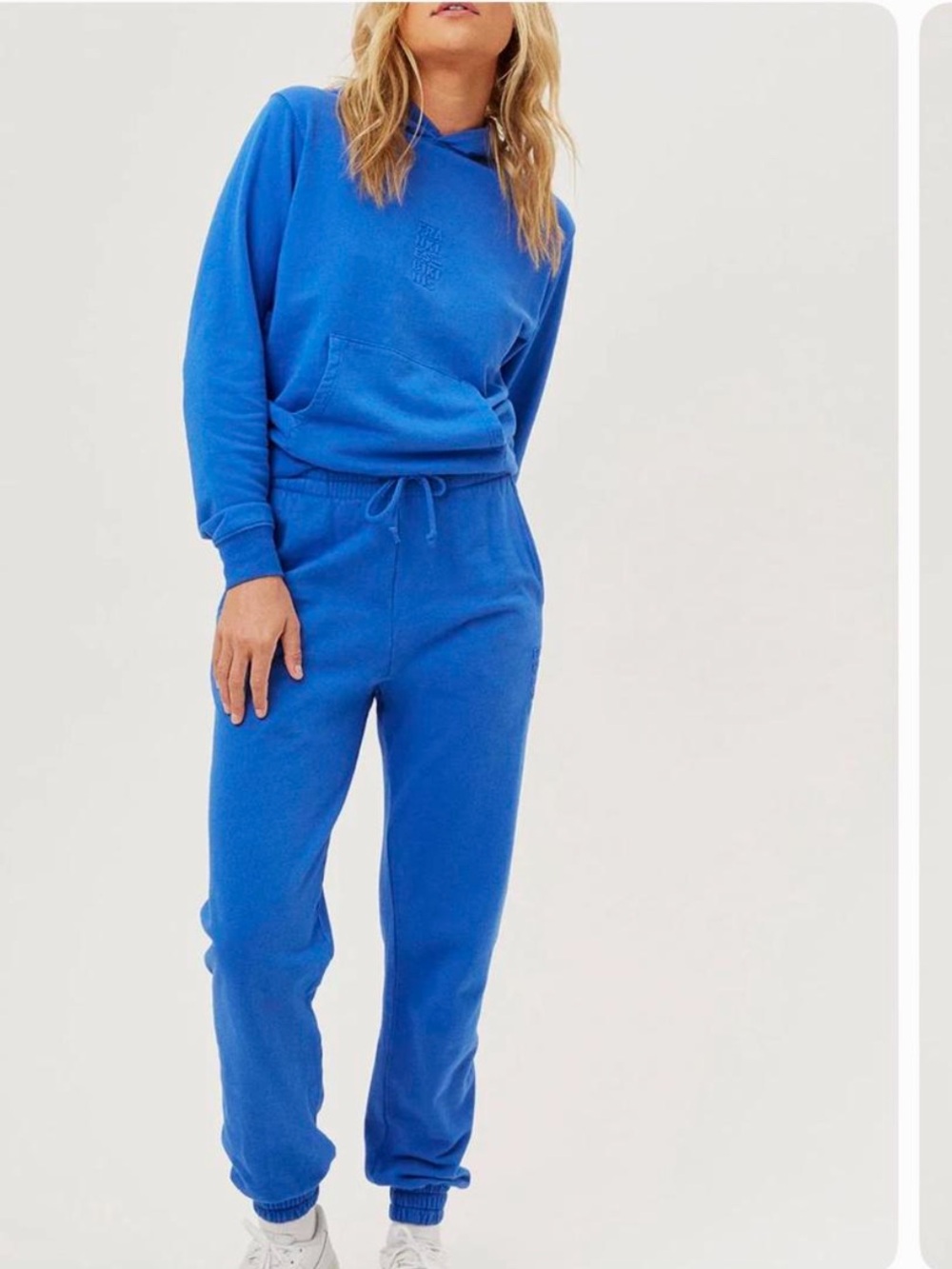 Frankie's Bikinis Royal Blue Fleece Joggers